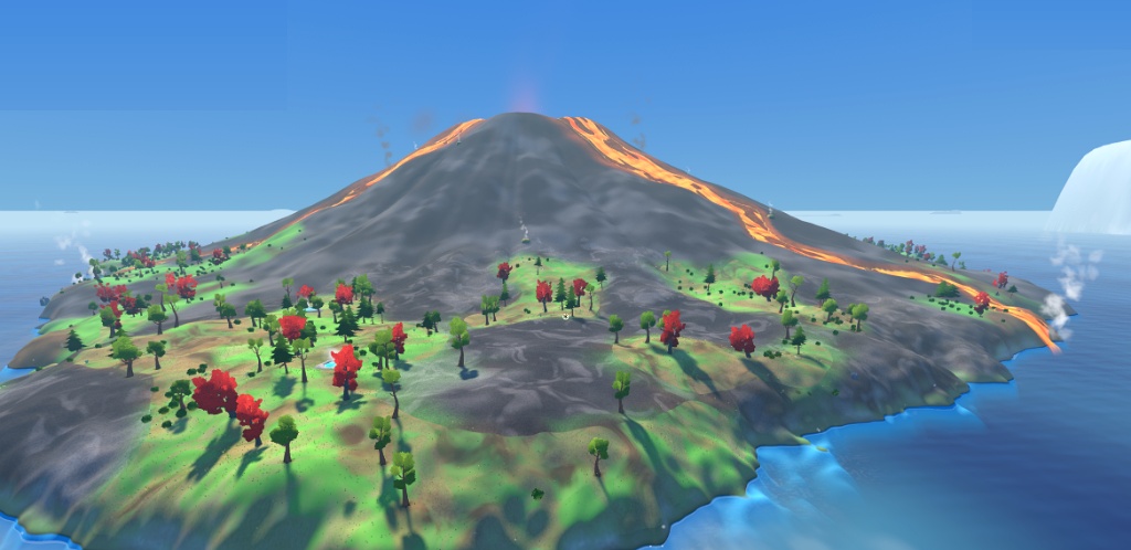 Volcano Island in Isles of Yarupia